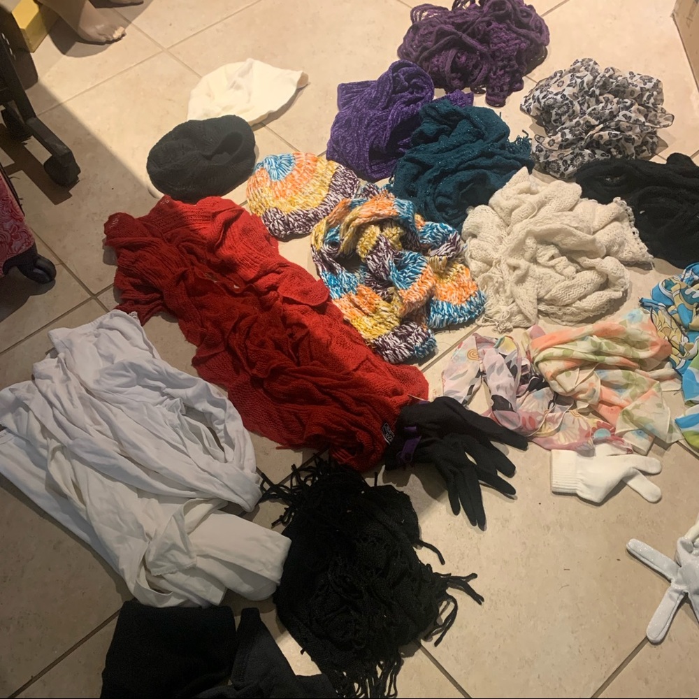 Bundle of scarves and beanies- perfect winter accessories